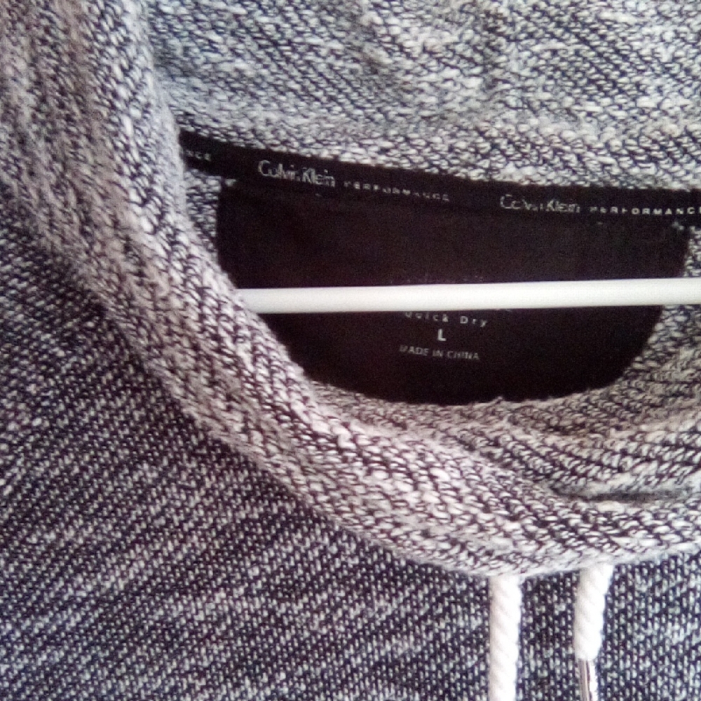 Calvin Klein Black and White Turtleneck Sweater